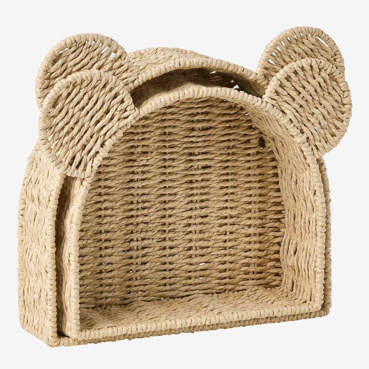 Playful storage basket with ears Acalora