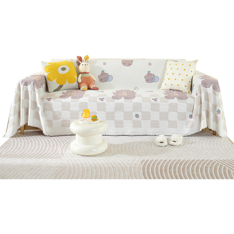 Adorable Cartoon Bear Sofa Cover