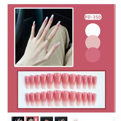 Elegant Gradient Press-On Nail Tips Acalora