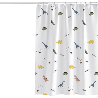 Dinosaur-Themed Shower Curtain