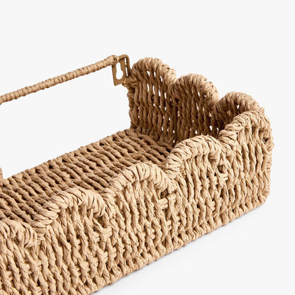 Decorative Basket Made of Natural Rattan Acalora