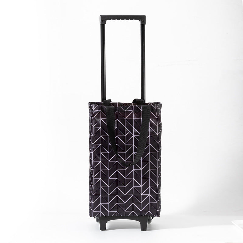 Practical Rolling Bag with Floral Design Bowlift