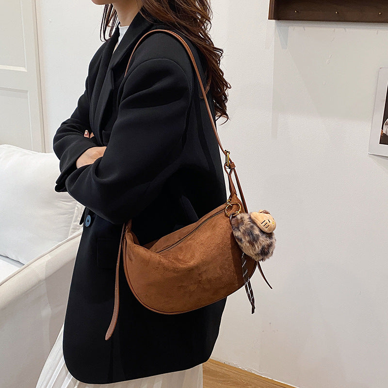 Suede Hobo Bag Acalora