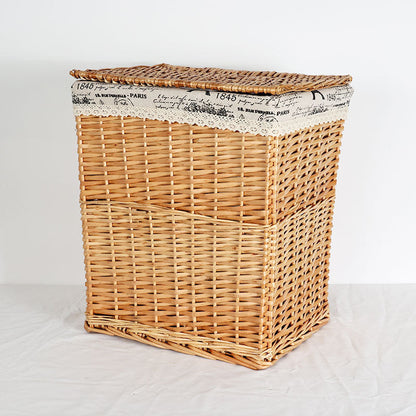 Women's laundry basket with elegant fabric cover and unique design Bowlift