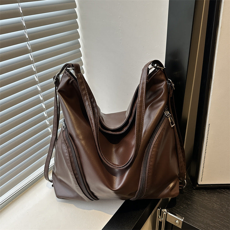 Chic Faux Leather Hobo Bag Acalora