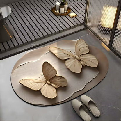 Decorative Butterfly Bath Mat