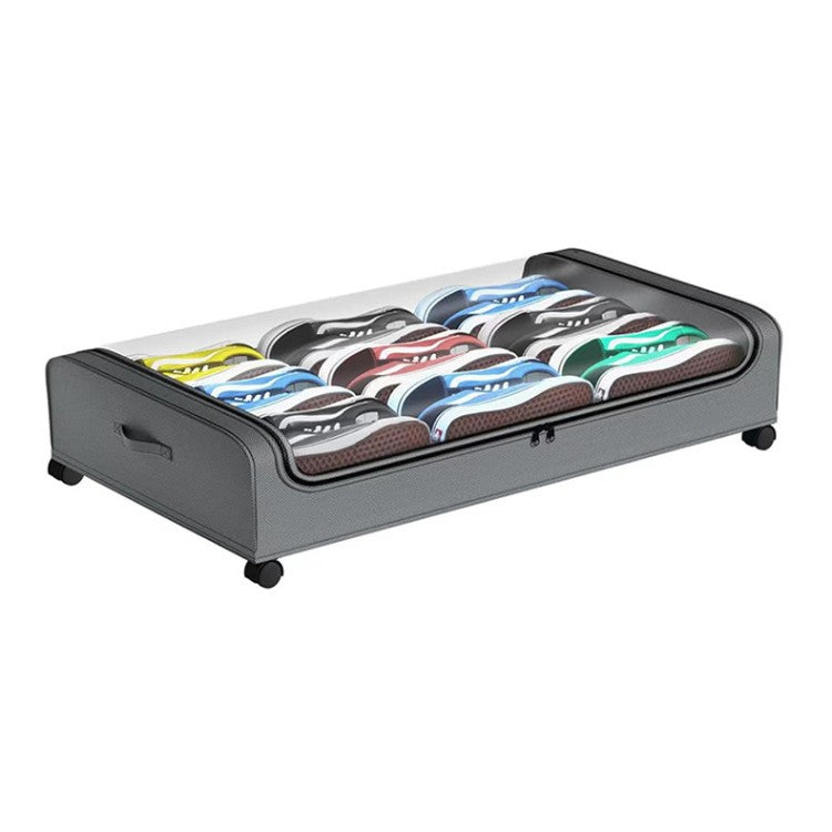 Storage box with wheels and transparent lid Acalora