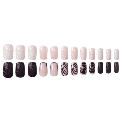 Creative Abstract Press-On Nails Acalora