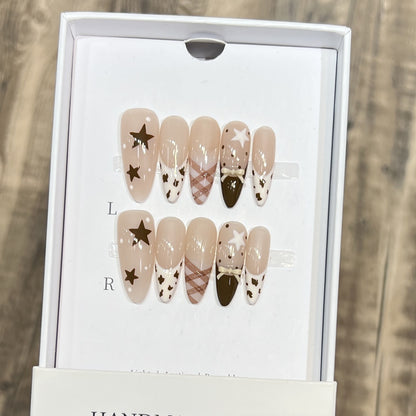 Artistic Press-On Nail Set Acalora