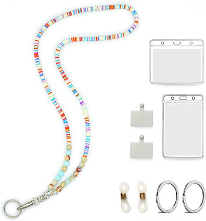 Beaded ID Badge Lanyard Acalora