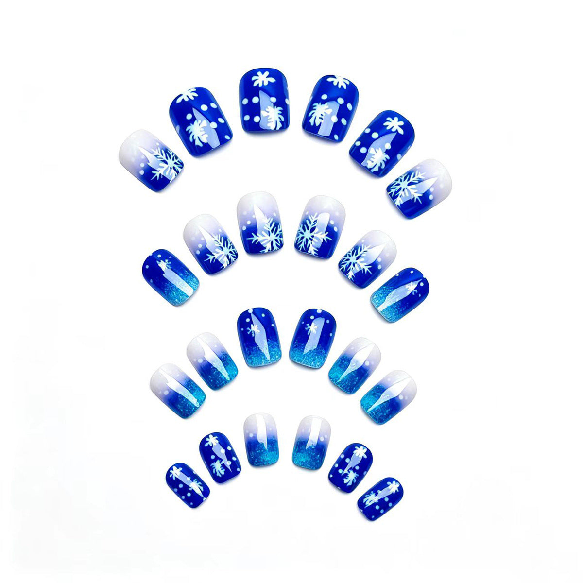 Winter-Themed Snowflake Nail Art Acalora