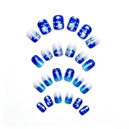 Winter-Themed Snowflake Nail Art Acalora