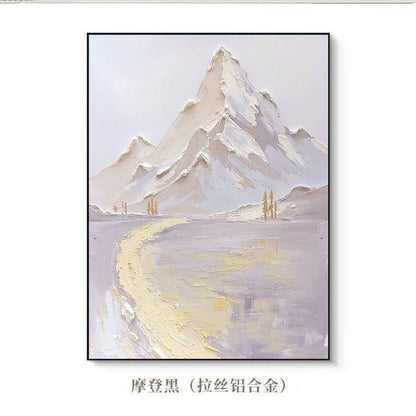 Abstract Mountain Landscape Canvas Artwork