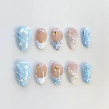 Luxurious Decorative Press-On Nail Art Set Acalora