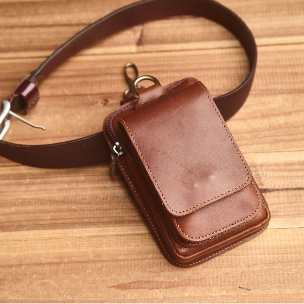 EliteGuard – Luxurious Leather Hip Bag for Men Skanto