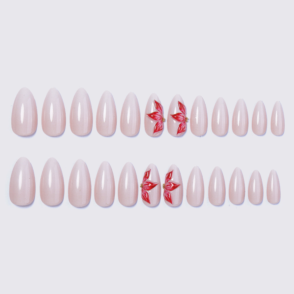 Artistic Floral Nail Decorations Acalora