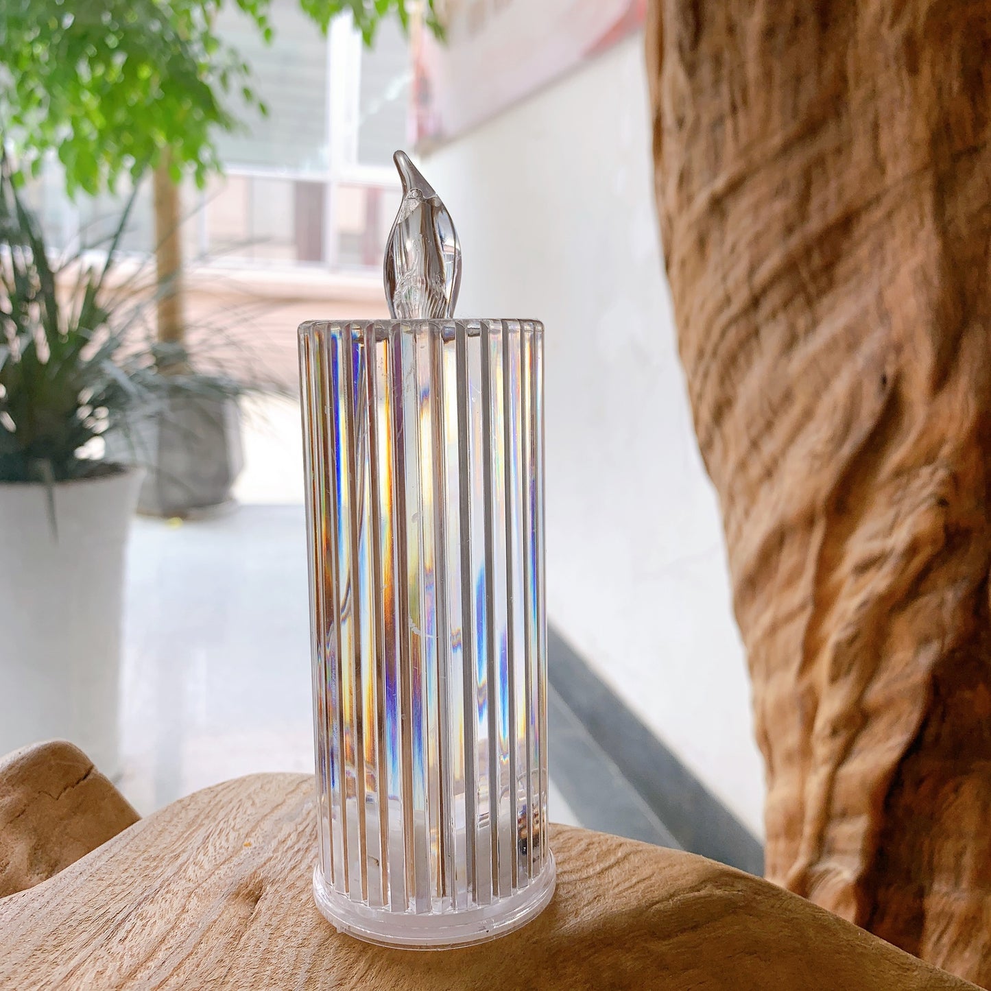 Decorative Crystal LED Flameless Candle Jar Acalora