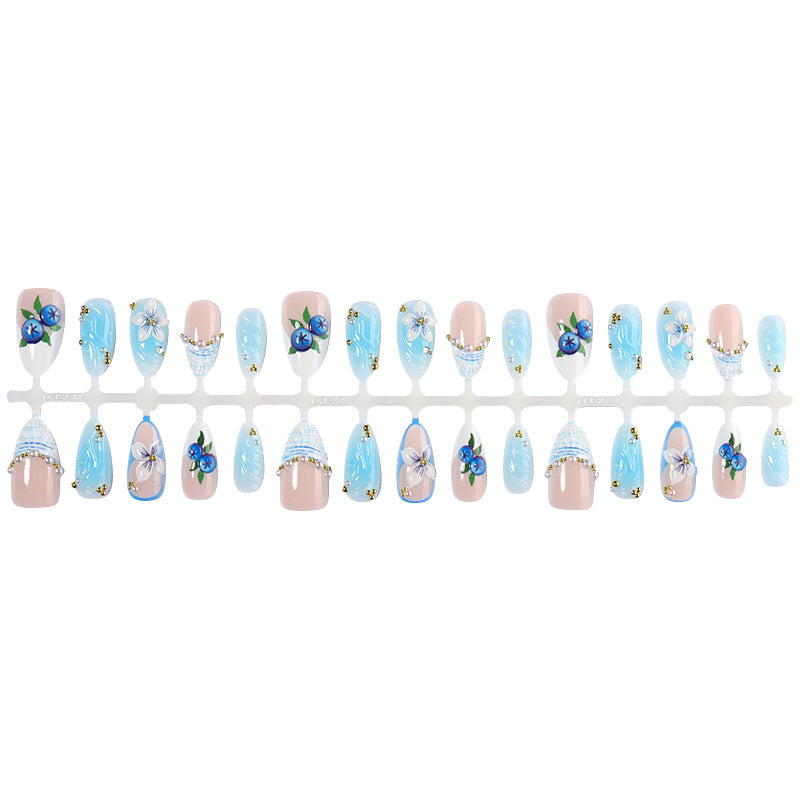 Decorative Floral Press-On Nail Set Acalora 1788495872