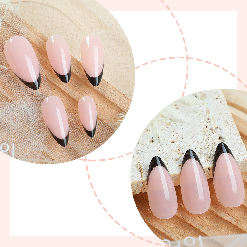 Elegant Pointed Press-On Nail Art Set Acalora