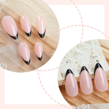 Elegant Pointed Press-On Nail Art Set Acalora