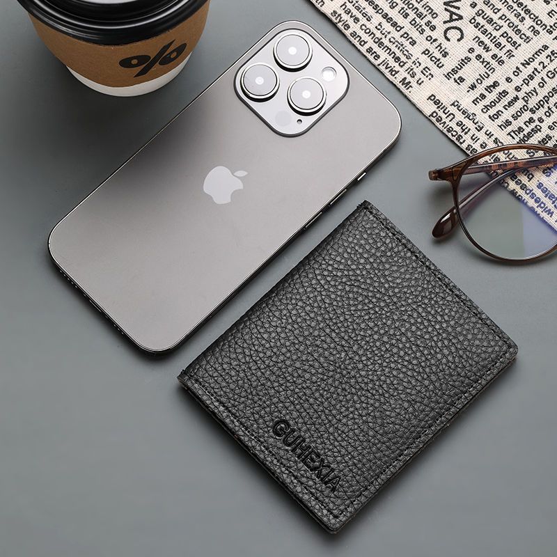 RFID-Blocking Leather Card Holder Acalora