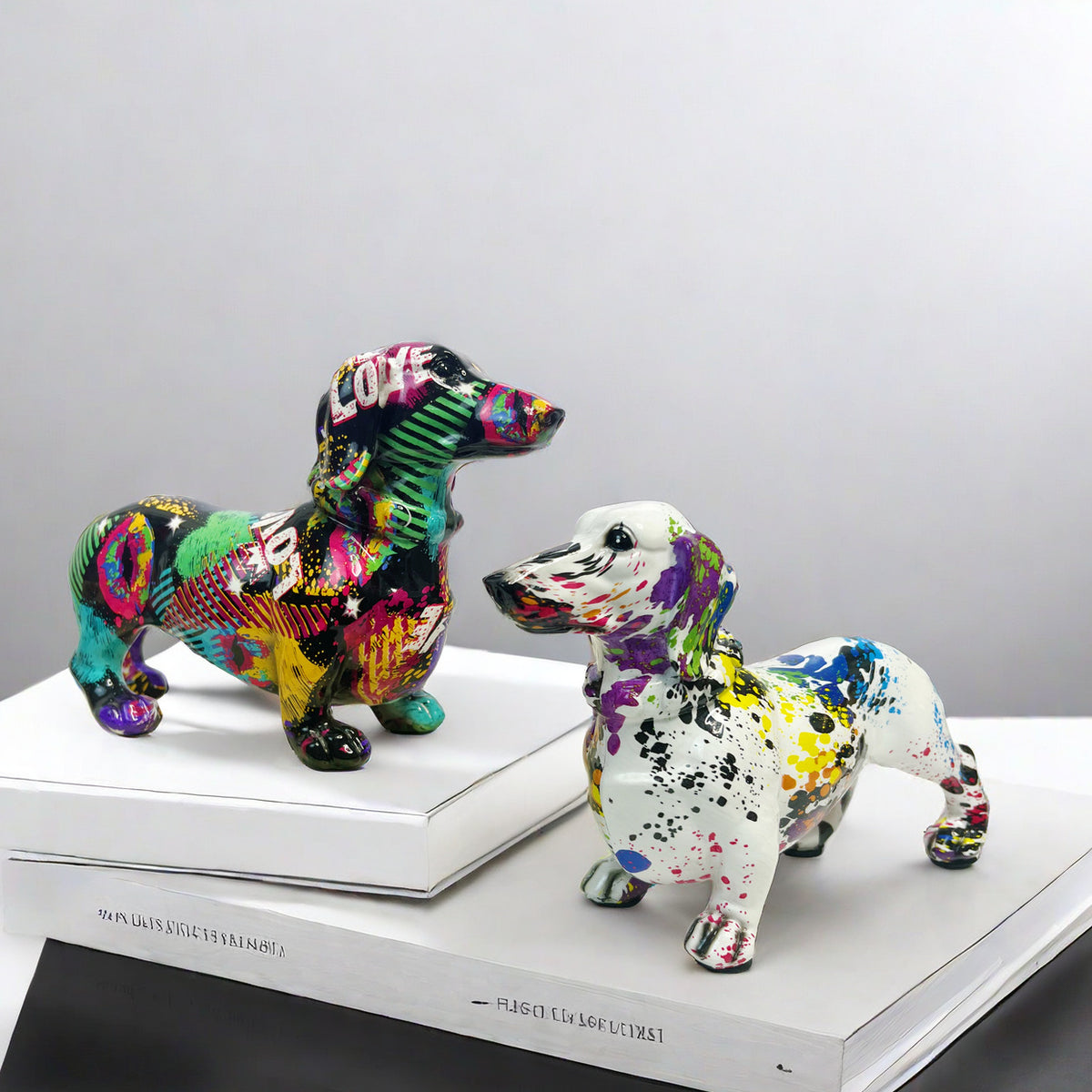Creative decoration figure of a dachshund Acalora