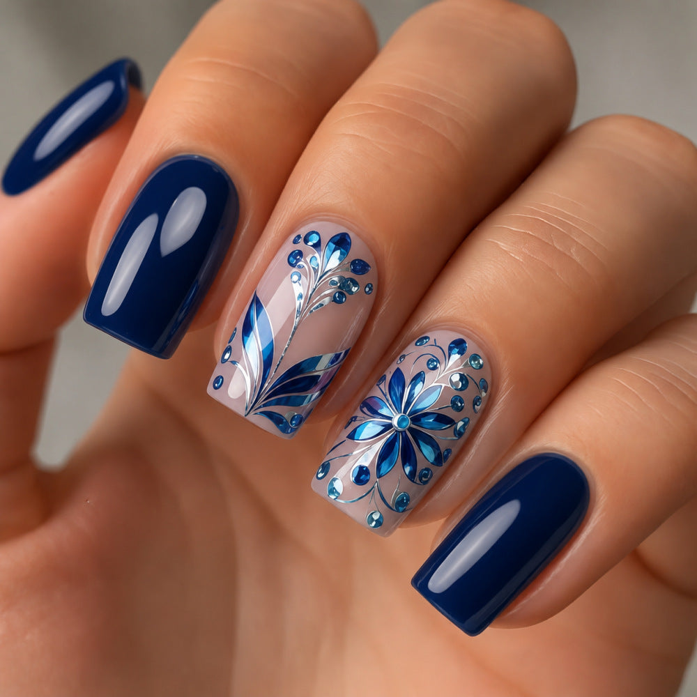 Artificial nails with floral details Acalora
