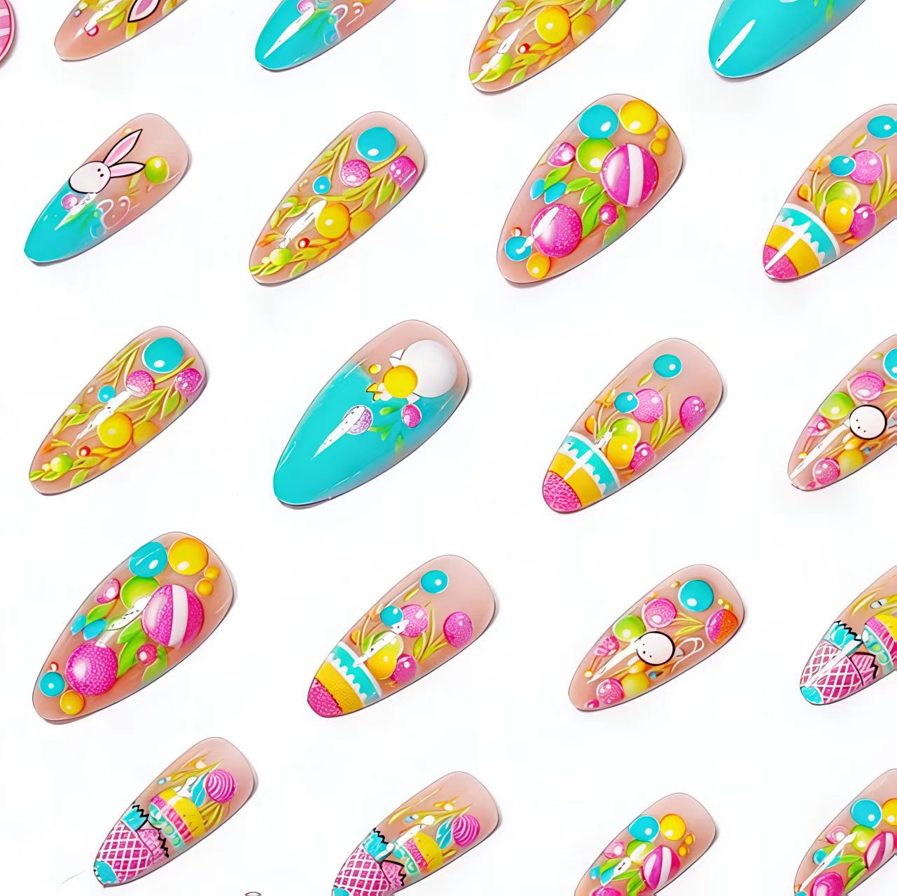 Creative Easter-Themed Nail Art Acalora