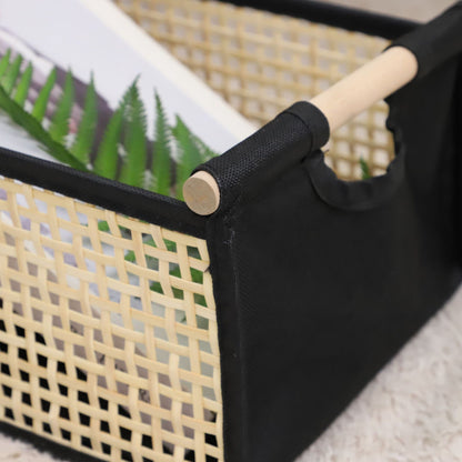 Modern storage container with rattan look Acalora