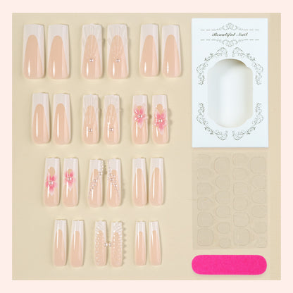 Floral Embellished Press-On Nail Set Acalora 1788495815