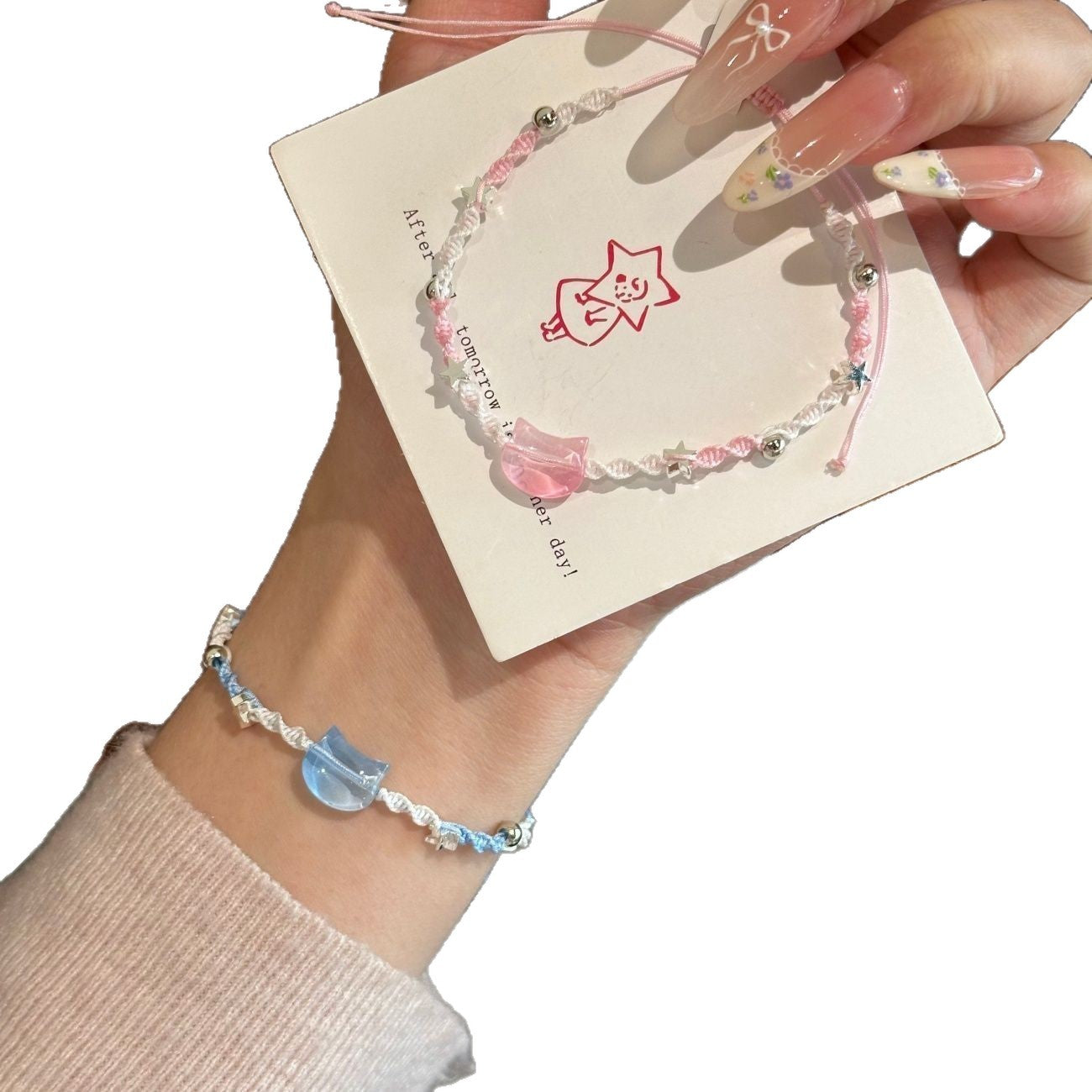 Adjustable Cat-Themed Charm Bracelet Acalora