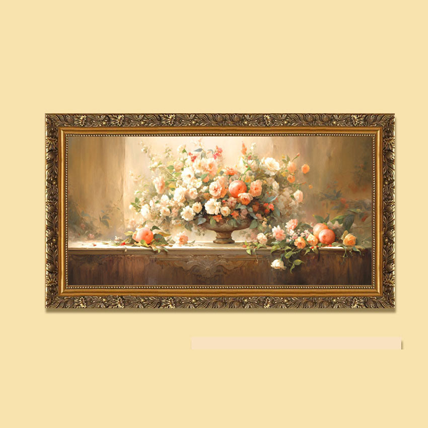 Vintage Flowers Ge framed Wall decoration
