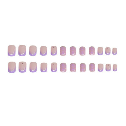 Patterned Press-On Nail Art Acalora