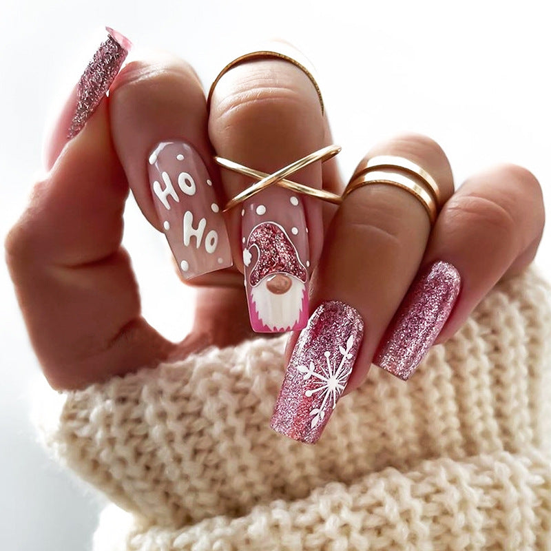 Festive Themed Press-On Nail Art Set Acalora