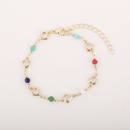 Colorful Gemstone Adjustable Bracelet Acalora
