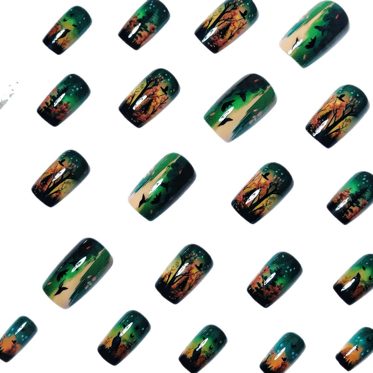 Nature-Inspired Nail Art Set Acalora