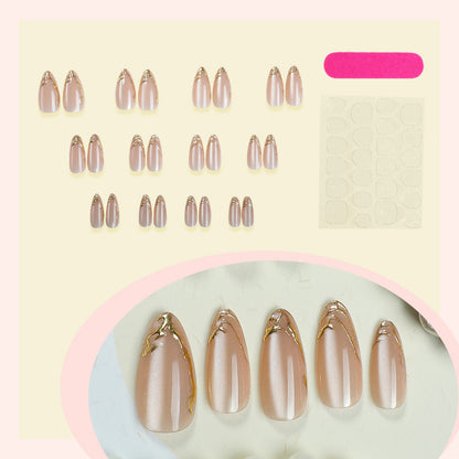 Elegant Marble Effect Press-On Nail Set Acalora