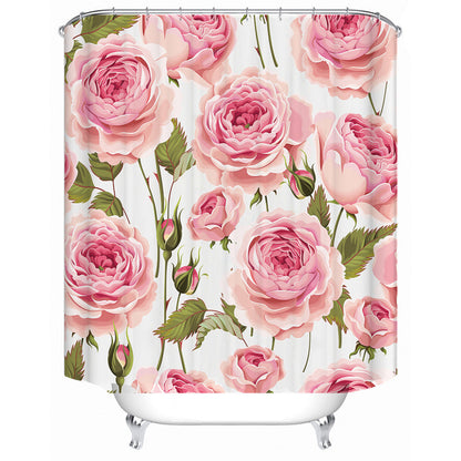 Floral Design Shower Curtain