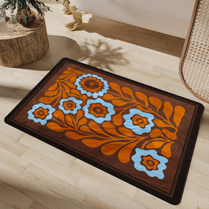 Floral Print Area Rug Acalora
