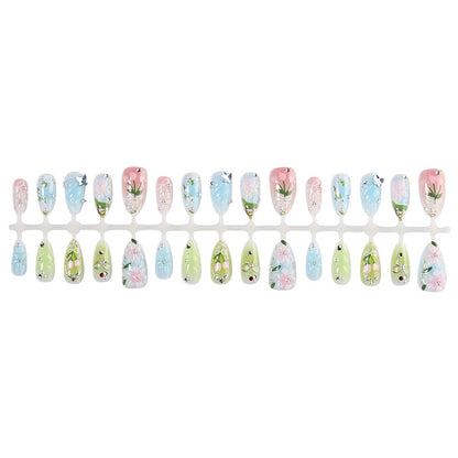 Floral Articulated Press-On Nail Set Acalora