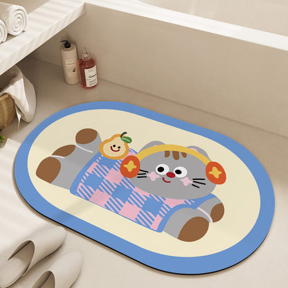 Cute Cartoon Dog Bath Mat Acalora