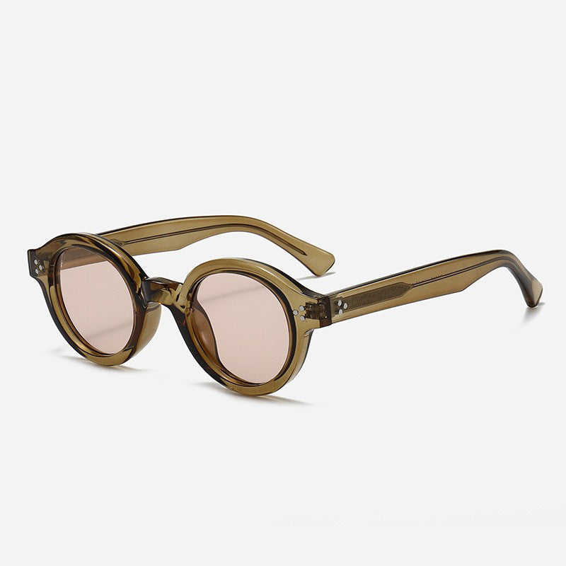 Women's Fashionable Round Sunglasses with Stylish Accents Karnz