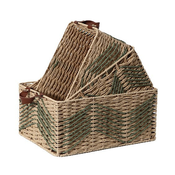 Handmade storage basket made of natural fibers Acalora