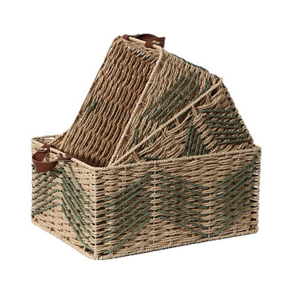 Handmade storage basket made of natural fibers Acalora