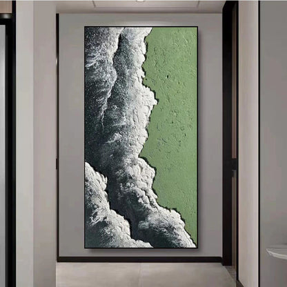Abstract Coastal Landscape Canvas Artwork