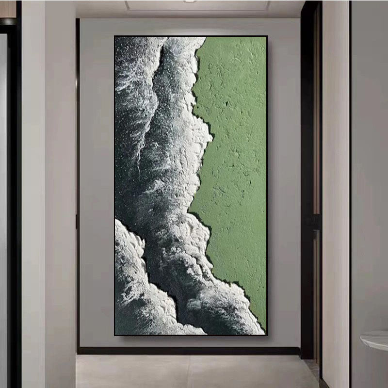 Abstract Coastal Texture Canvas Artwork