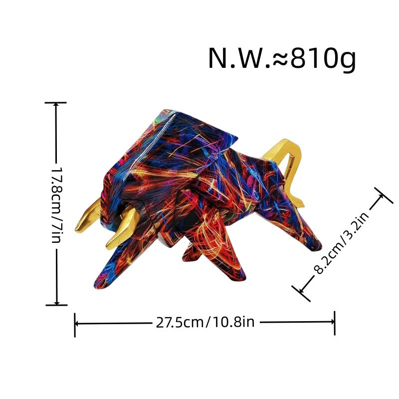 Colorful lion figure made of high-quality resin Acalora
