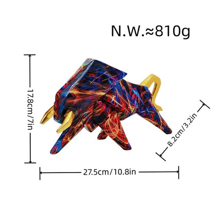 Colorful lion figure made of high-quality resin Acalora