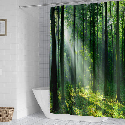 Scenic Garden Print Shower Curtain