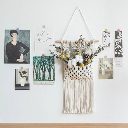 Macrame Wall Hanging with Elegant Fringe Look Acalora